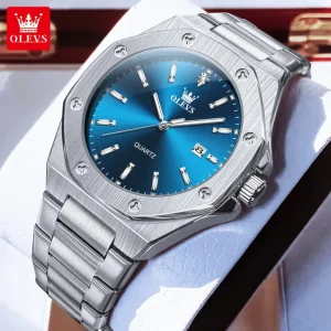 OLEVS 3613 Butterfly Lock Fan Made Luxury Business Watch for Man
